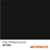 AK Fine Primer Black Spray - alapozó festék, fekete (spray) - Asztali játék