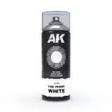 AK Fine Primer White Spray - alapozó festék, fehér (spray) - AK-Interactive