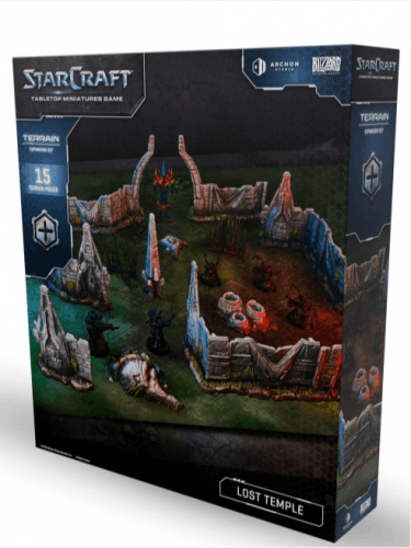 Figurás játék StarCraft - Tabletop Miniature Game - Lost Temple - Terrain Expansion Set (2 figura)