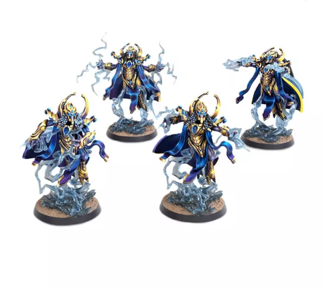 Figurás játék StarCraft - Tabletop Miniature Game - Protoss - High Templar (4 figura) - Figurás játék (wargaming)