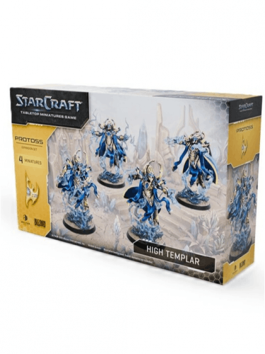 Figurás játék StarCraft - Tabletop Miniature Game - Protoss - High Templar (4 figura)