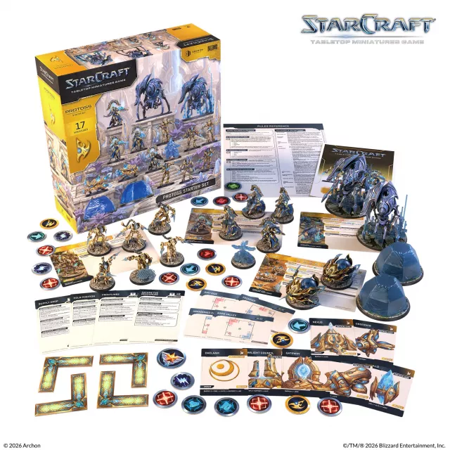 Figurás játék StarCraft - Tabletop Miniature Game - Protoss Starter Set - Asztali játék