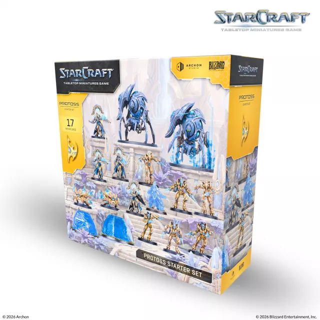 Figurás játék StarCraft - Tabletop Miniature Game - Protoss Starter Set - Kalandos társasjáték
