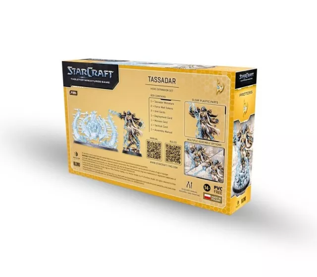 Figura játék StarCraft - Tabletop Miniature Game - Protoss - Tassadar (3 figura) - Kalandos társasjáték