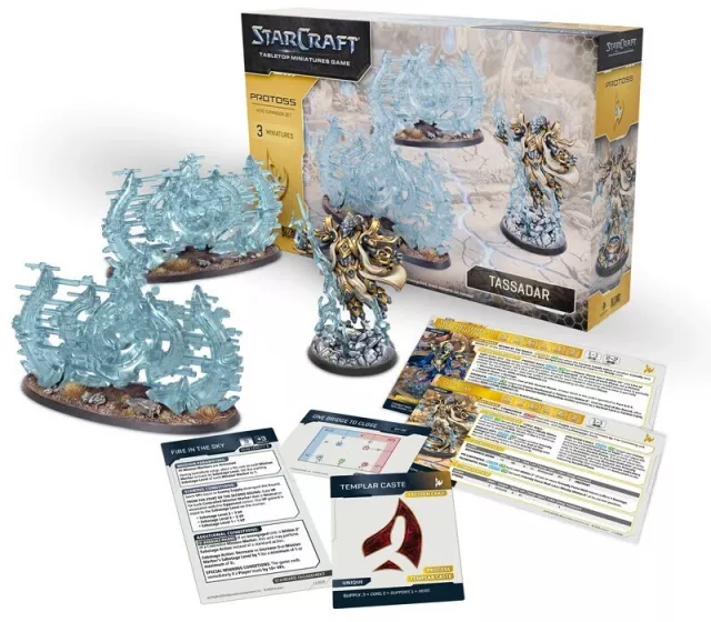 Figura játék StarCraft - Tabletop Miniature Game - Protoss - Tassadar (3 figura) - Asztali játék