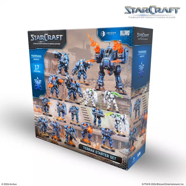Figurás játék StarCraft - Tabletop Miniature Game - Terran Starter Set - Asztali játék
