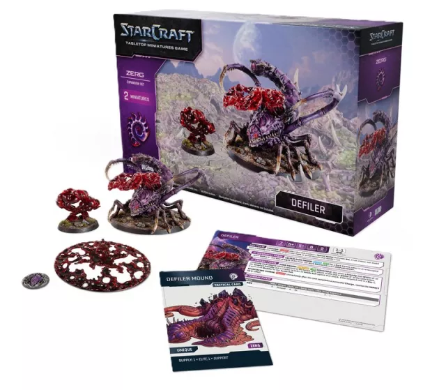 Figura játék StarCraft - Tabletop Miniature Game - Zerg - Defiler (2 figura) - Kalandos társasjáték