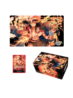 Kártyajáték One Piece TCG - Ace/Sabo/Luffy Special Goods Set (párna, doboz, kártya)