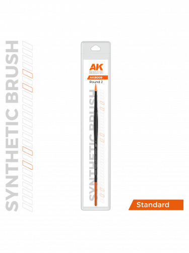 Ecset AK Synthetic Brush - Round 2 - kerek (szintetikus)