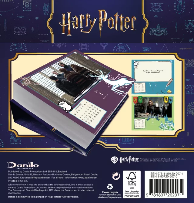 Naptár Harry Potter 2027 (asztali)