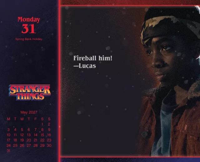 Naptár Stranger Things 2027 (asztali)