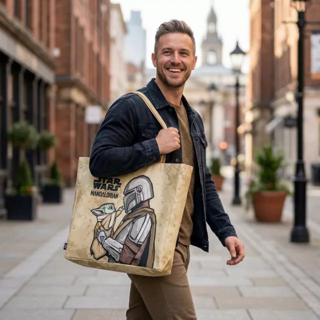 Táska Star Wars - The Mandalorian XL (vászon) - Strandtáska