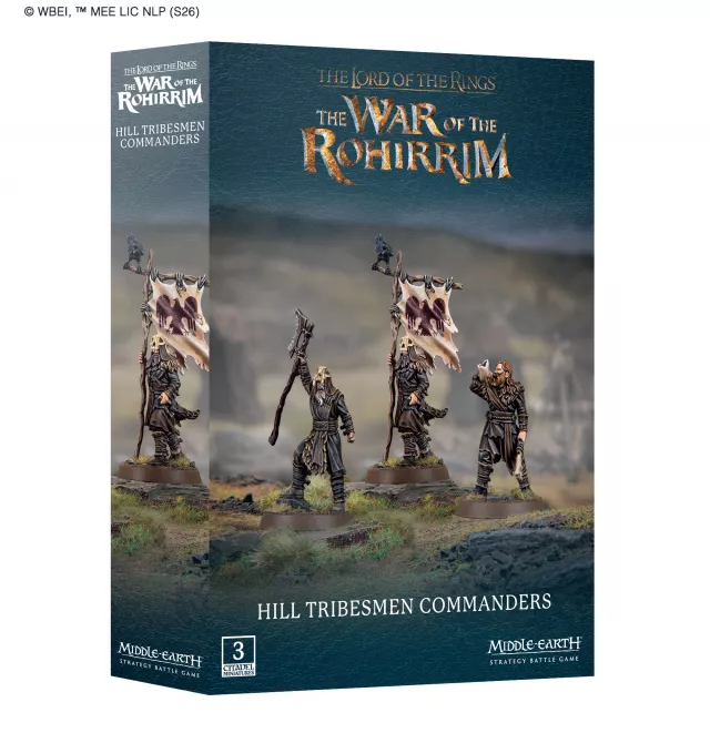 Társasjáték The Lord of the Rings - Hill Tribesmen Commanders (figura) - Middle-Earth Strategy Battle Game