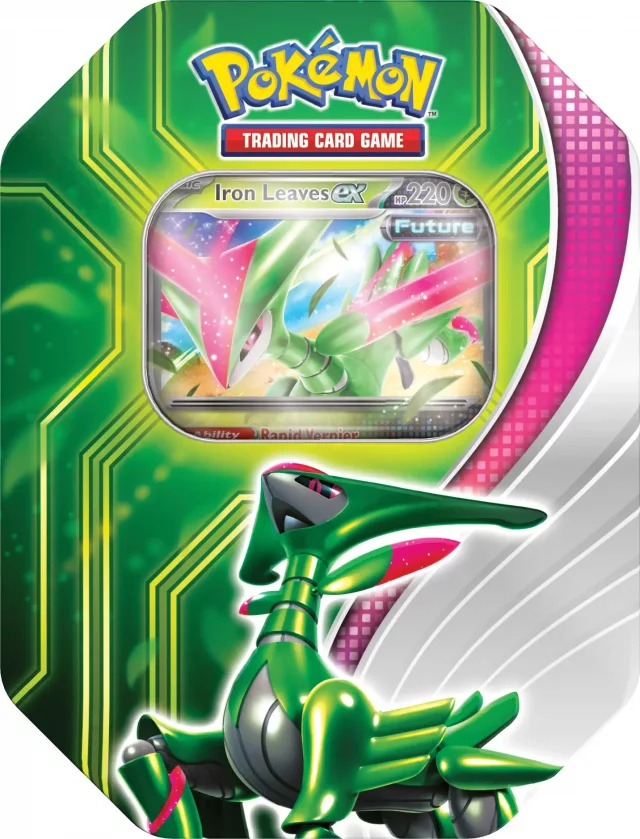 Kártyajáték Pokémon TCG - Paradox Clash Tin Iron Leaves ex