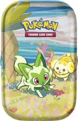 Kártyajáték Pokémon TCG - Paldea Pals Mini Tin: Sprigatito & Fidough - Pokémon TCG: Scarlet & Violet