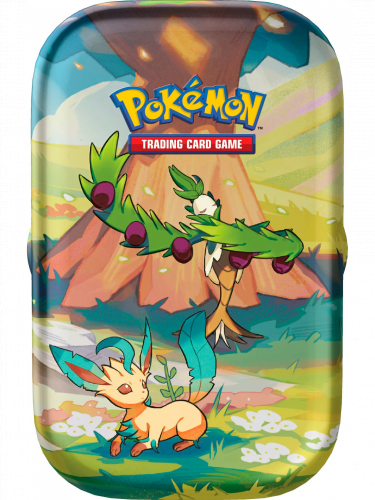 Kártyajáték Pokémon TCG: Scarlet & Violet Vibrant Paldea - Mini Tin: Leafeon & Arboliva