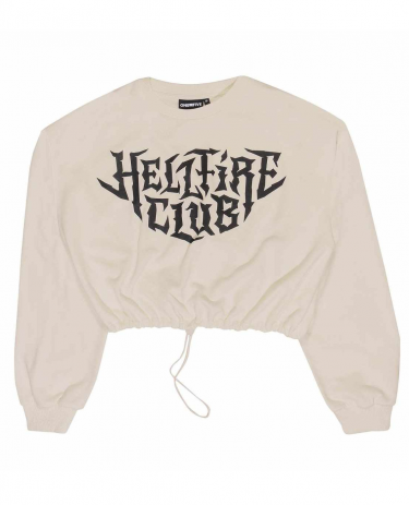 Női pulóver Stranger Things - Hellfire Club Crop Top