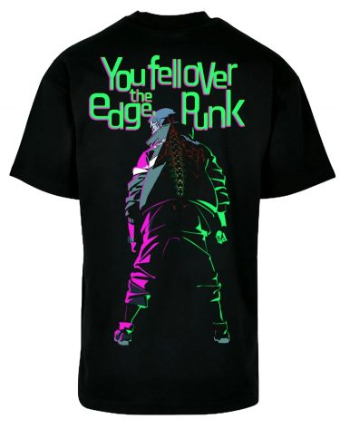 Póló Cyberpunk: Edgerunners - Neon Punk (Oversized)