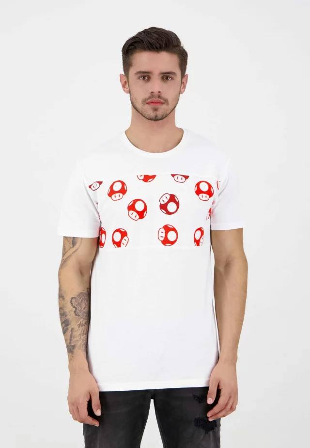 Nintendo - Super Mario AOP Toad Men's T-shirt