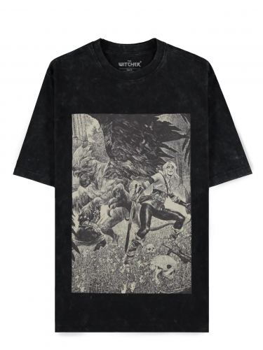 Póló The Witcher 3 - Ciri & Basilisk