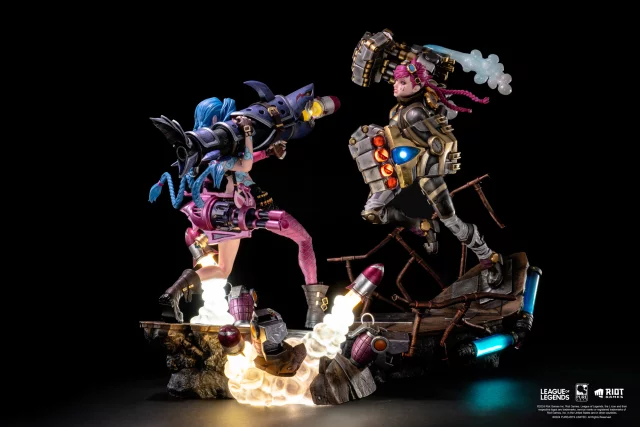 Kedvezményes szett szobor League of Legends - Jinx & Vi 1/6 Scale Statue (PureArts) - Limitált darabszámban