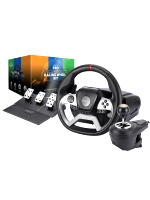 Kormánykerék pedálokkal és váltókarral - Maxx Tech Pro Force Feedback Racing Wheel Kit