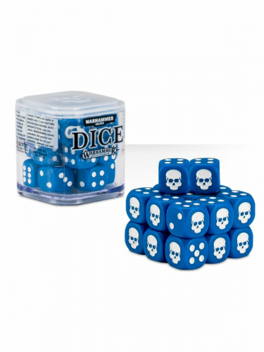 Kockák Warhammer Dice Cube (20 db), hatfalú - kék