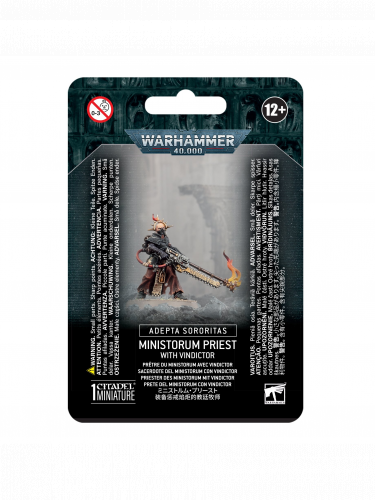 W40k: Adepta Sororitas - Ministorum Priest With Vindictor (1 figura)