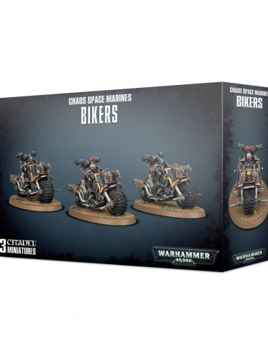 W40k: Chaos Space Marines - Bikers (3 figura)