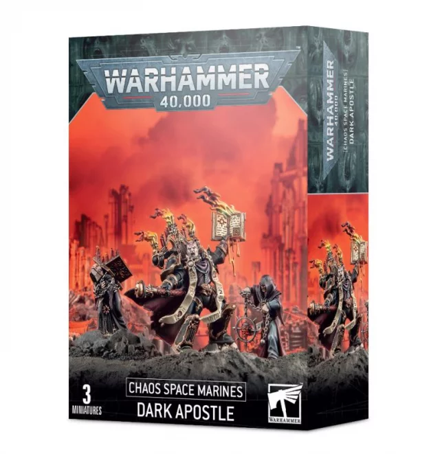 W40k: Chaos Space Marines - Dark Apostle (3 figurky)