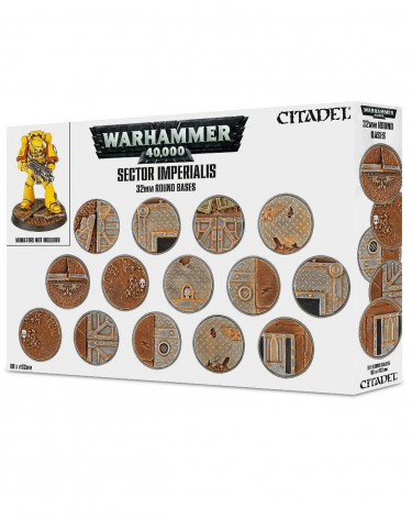 W40K: Sector Imperialis - Kulaté podstavce 32 mm (60 db)