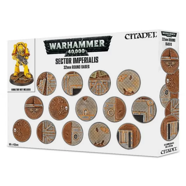 W40K: Sector Imperialis - Kulaté podstavce 32 mm (60 ks)