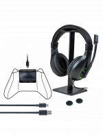 Tartozékkészlet BigBen Essential Pack 5in1 Xbox Series - Headset + állvány, akkumulátor, kábel, kontroller sapkák