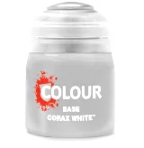 Citadel Base Paint (Corax White) - základní barva, bílá