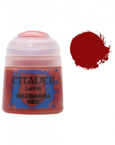 Citadel Layer Paint (Wazdakka Red) - borító színe piros