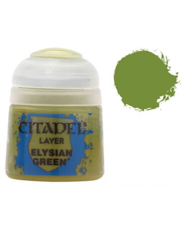 Citadel Layer Paint (Elysian Green) -  borító színe, zöld