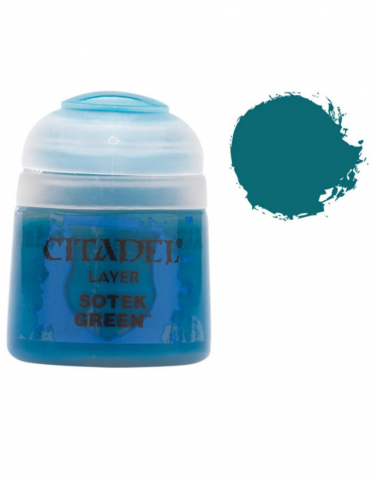 Citadel Layer Paint (Sotek Green) - borító színe, zöld