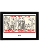 Keretezett poszter One Piece - Straw Hat Crew